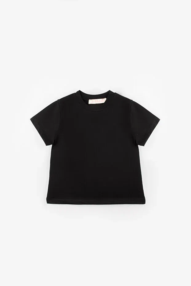 Детская футболка хлопковая Basic Le Mabelle, Black