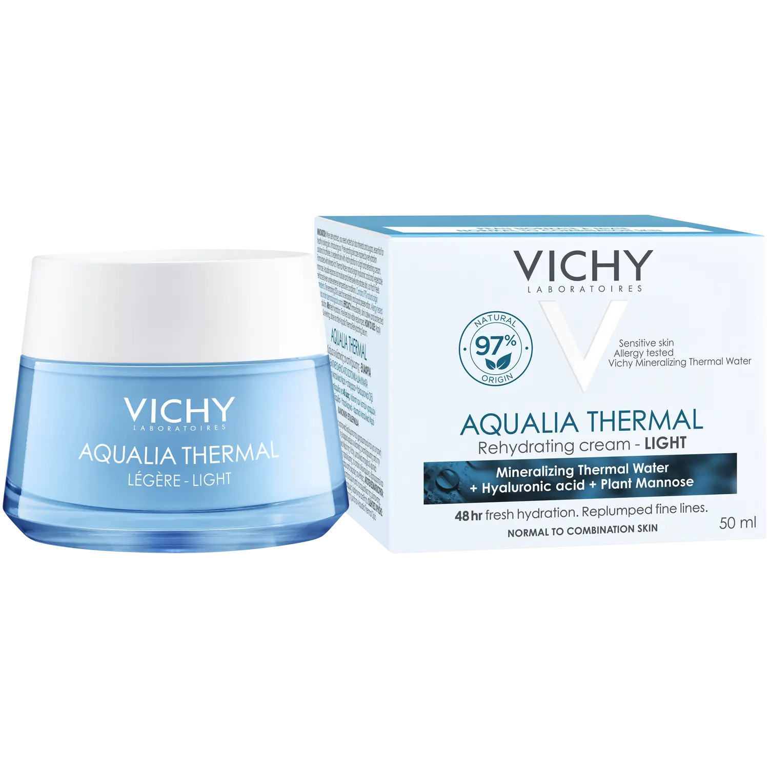 Сыворотка Vichy — Aqualia Thermal легкий увлажняющий для чувствительной, нормальной и комбинированной кожи, 50 мл — фото 3