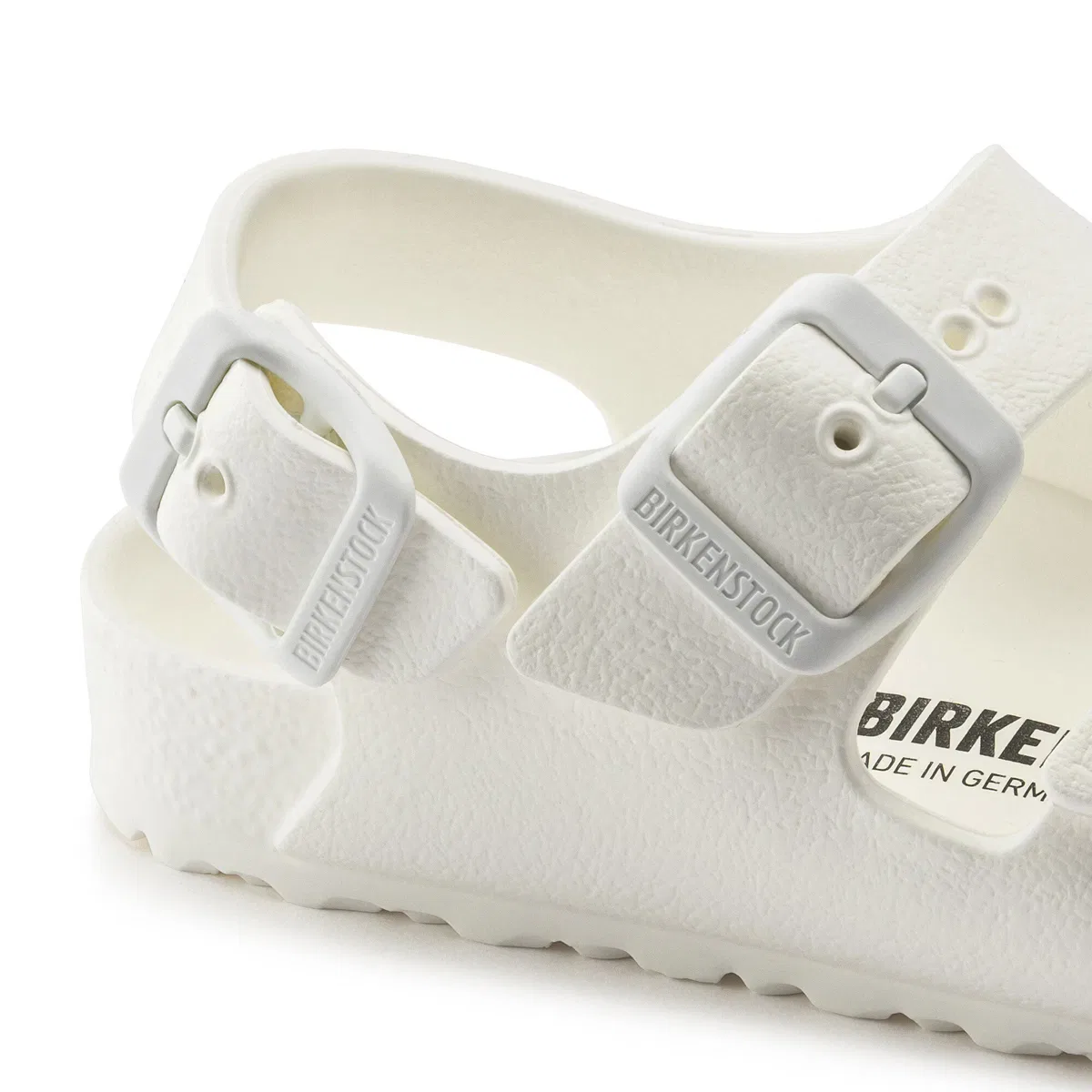 Детские сандалии с тремя регулируемыми ремешками Milano Birkenstock, White Eva — фото 2