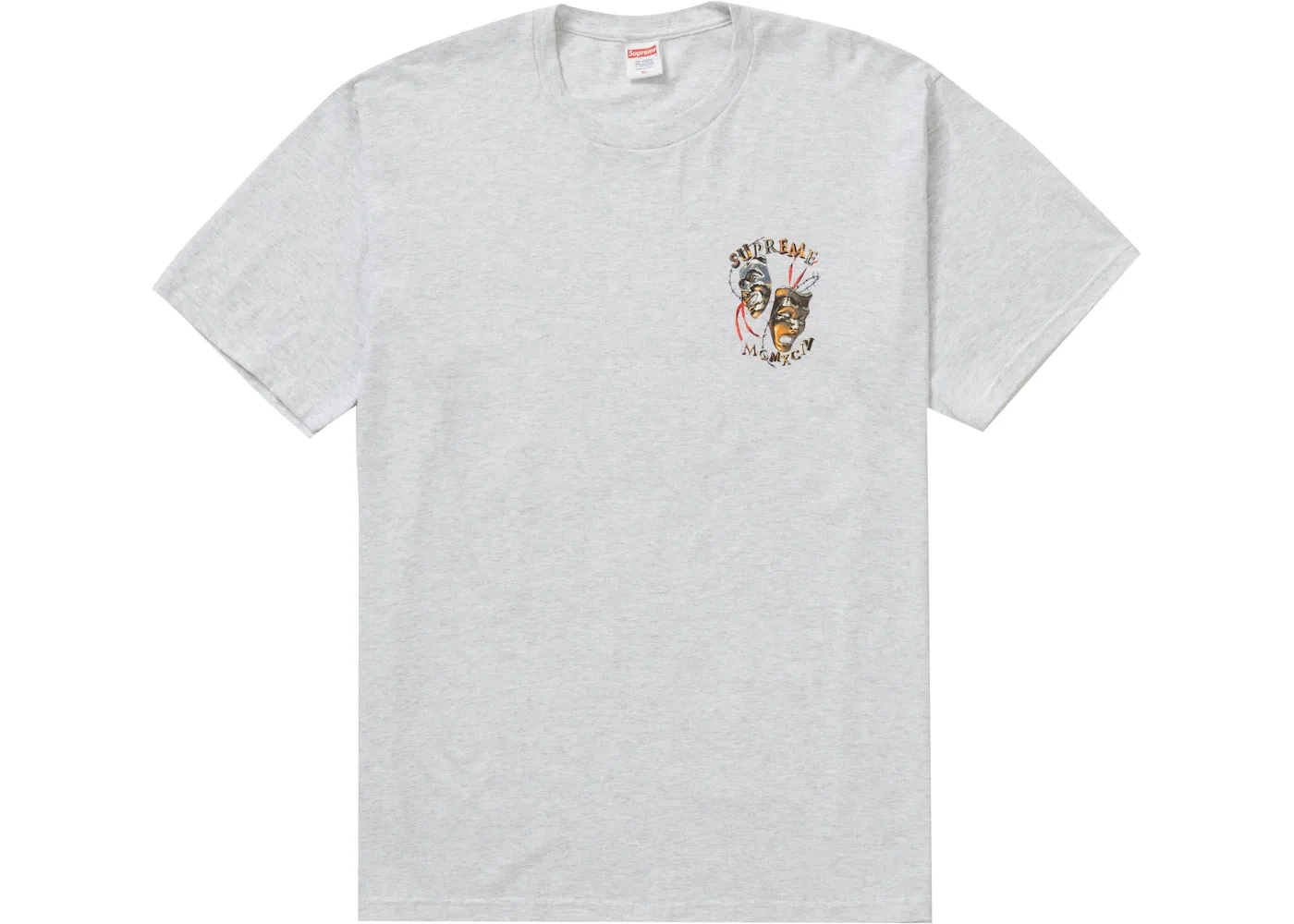 Мужская футболка с принтом Laugh Now Tee Supreme, Ash Grey