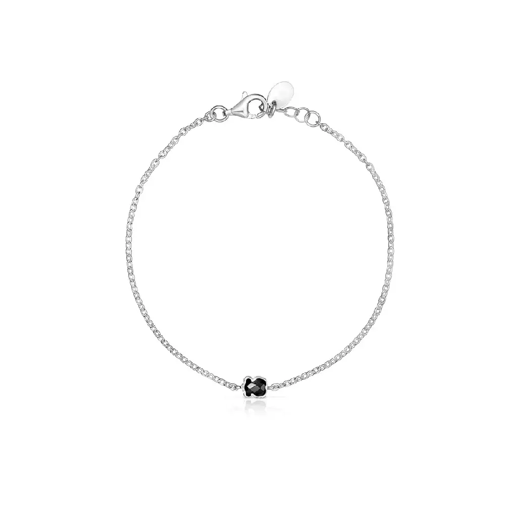 

Браслет Tous Mini Color Mini Onix, серебро/вермель