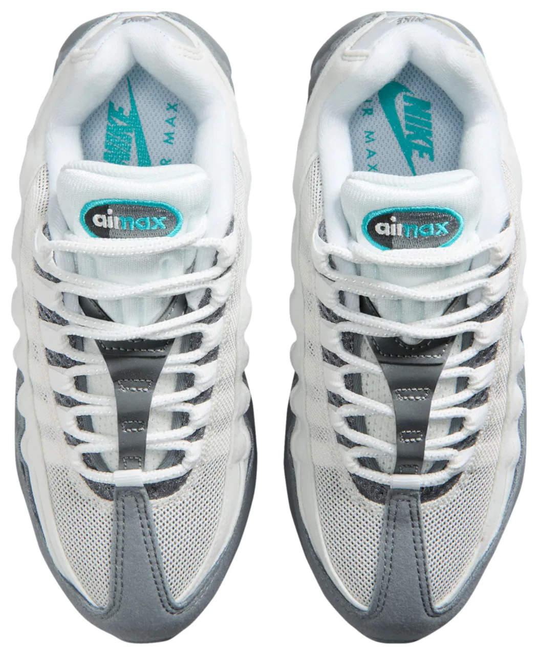 Кроссовки для мальчиков Air Max 95 Nike, цвет Summit White/Dusty Cactus/Smoke Grey — фото 4