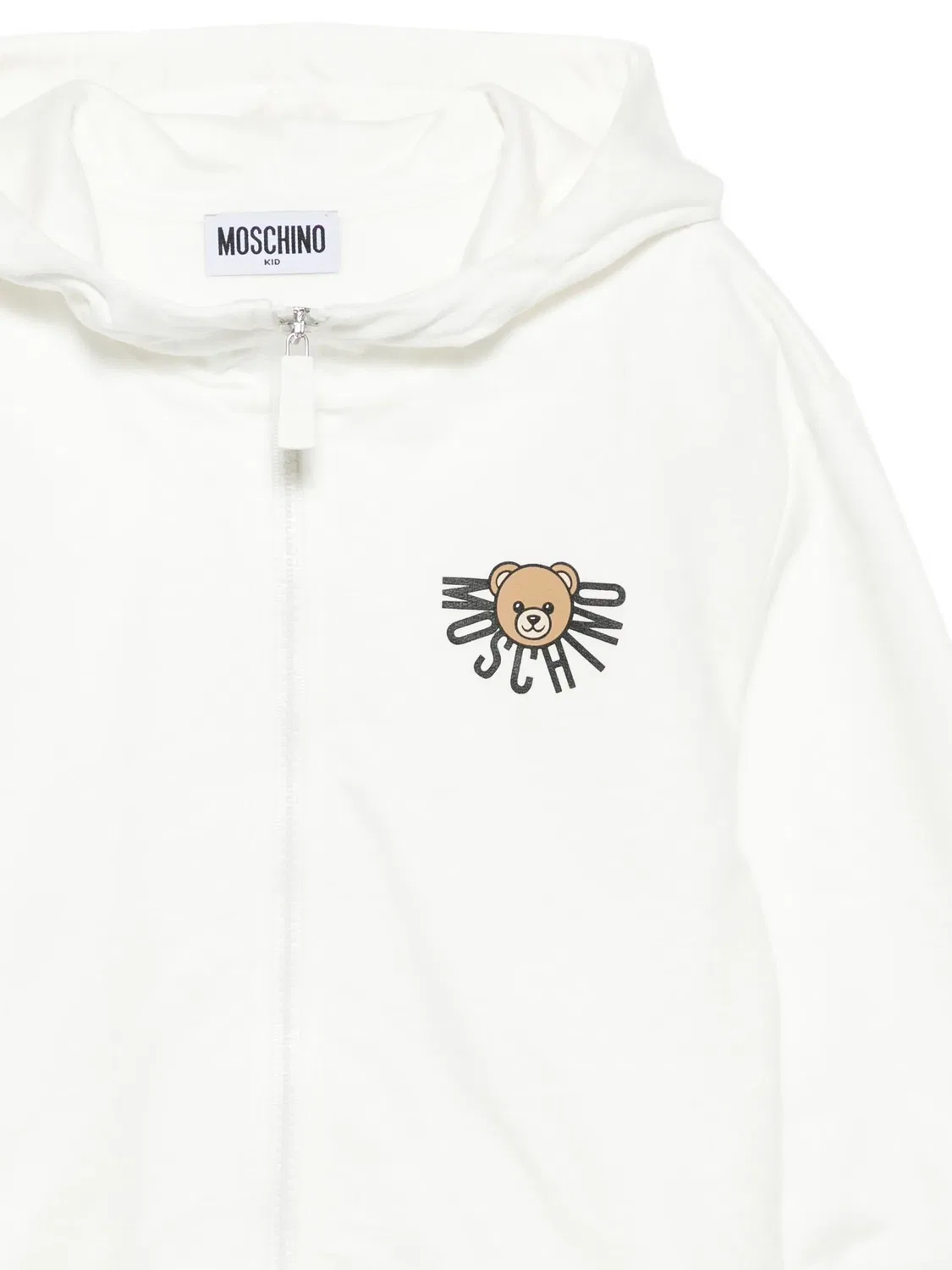 Moschino Худи на молнии белый — фото 2