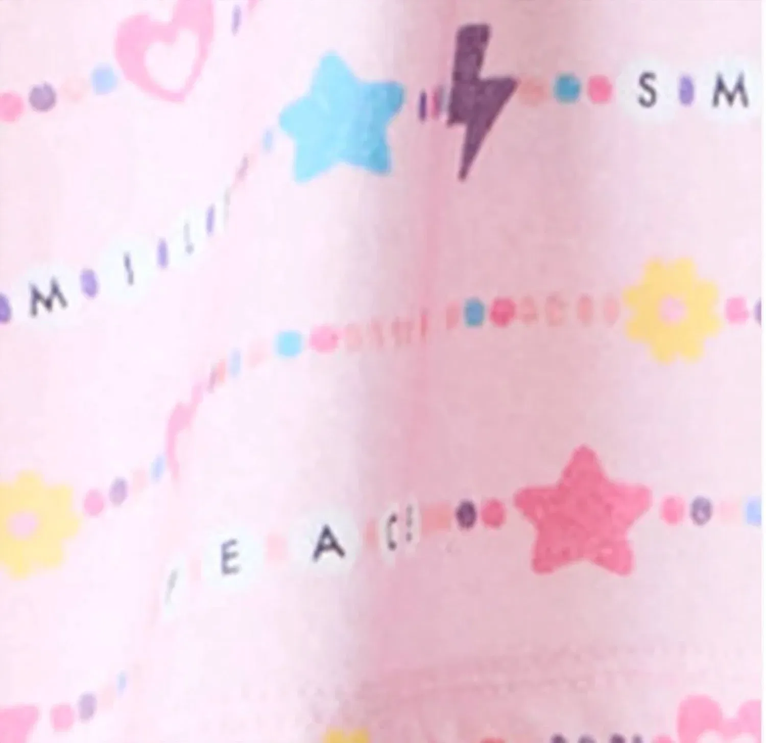 Детская футболка для девочек с принтом Peace Happy Smile Tee Chaser, розовый — фото 2