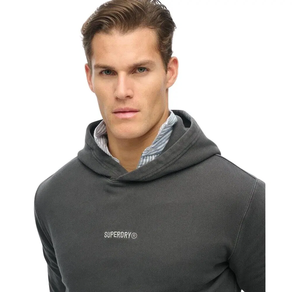 Мужское худи с длинным рукавом Superdry, Schwarz — фото 4