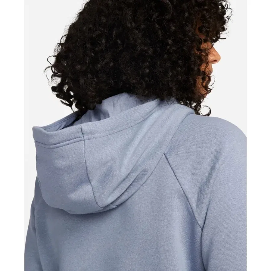 Женский худи с капюшоном из флиса Nike Sportswear Essential, Синий — фото 3
