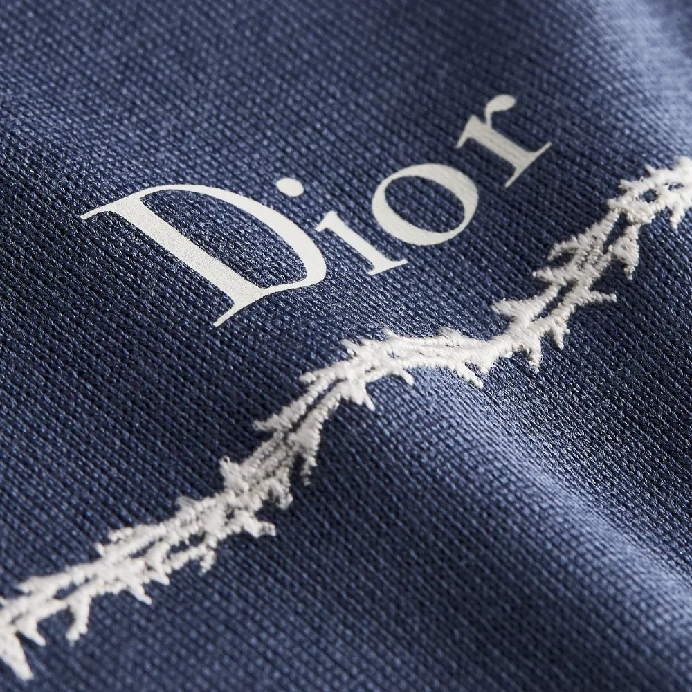 Женский облегающий трикотажный топ DIOR, Blue — фото 4