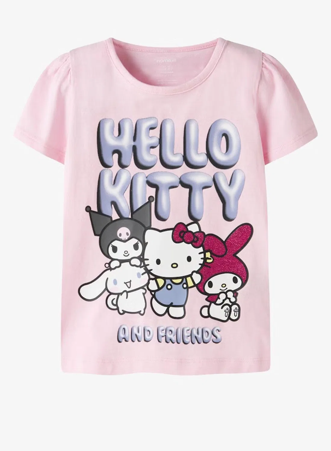 Футболка с принтом Hello Kitty Name It, розовый — фото 2