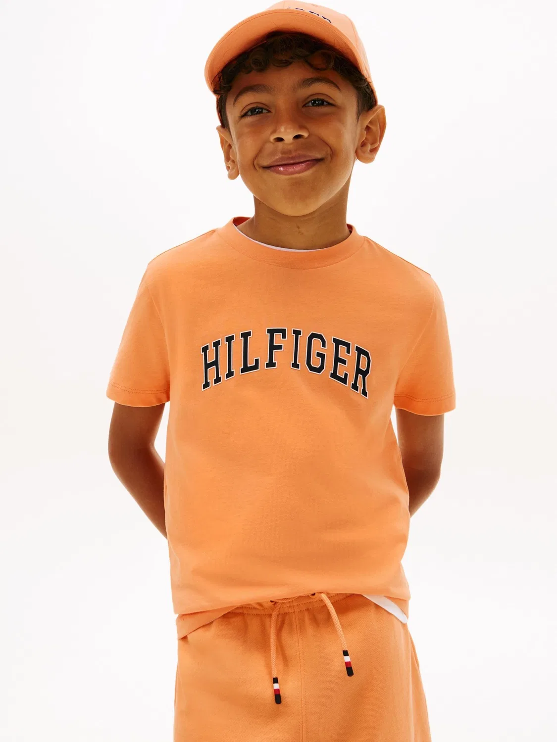 Футболка с логотипом Tommy Hilfiger, оранжевый