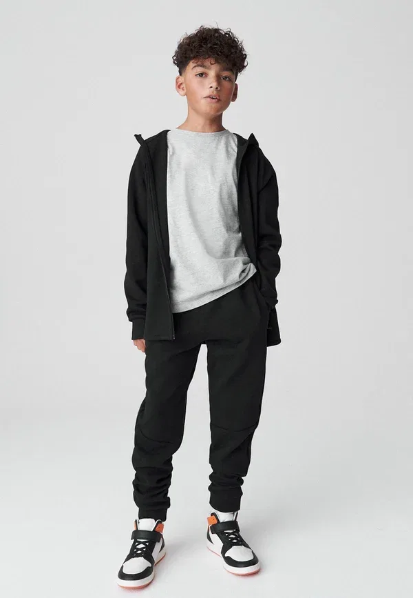 Спортивный костюм, хлопок, Set - tracksuit, Next, New Black, черный — фото 3