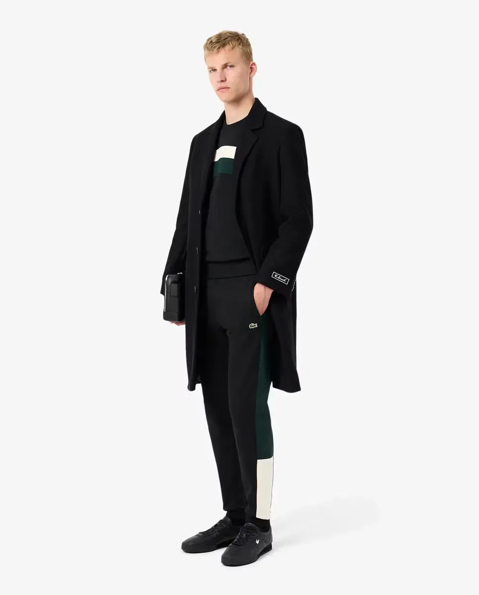 Мужские спортивные штаны зауженного кроя Lacoste, Negro — фото 4