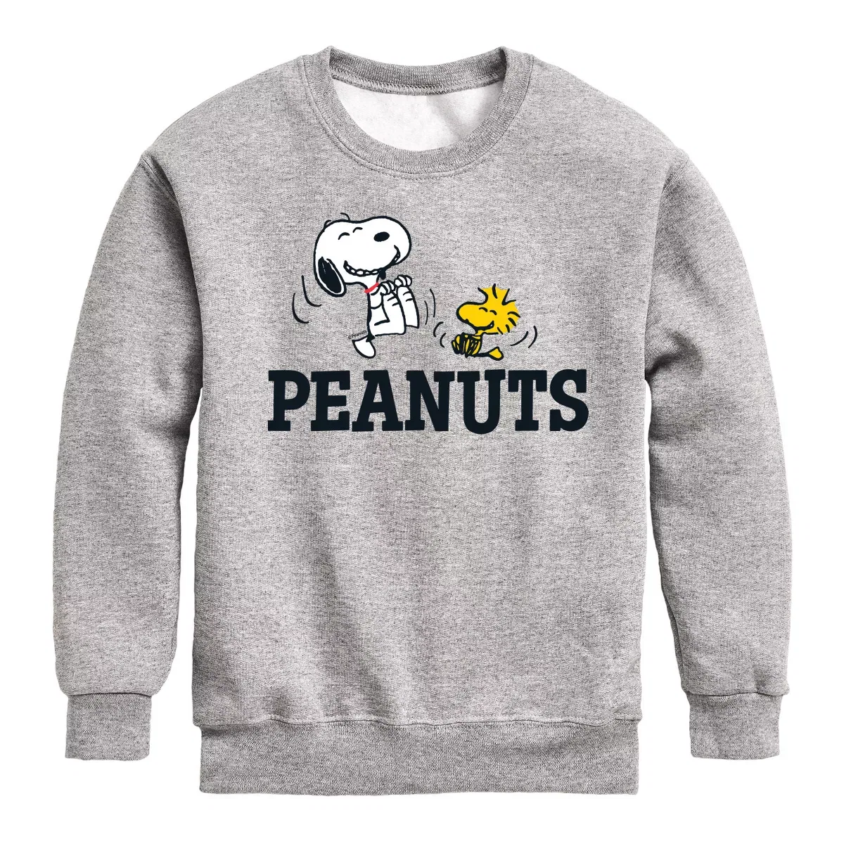 Детское худи для мальчиков с принтом Snoopy And Woodstock Peanuts, Athletic Heather