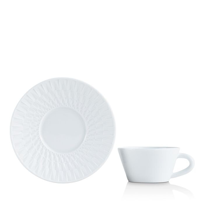 

Barnardaud Twist White Collection Чайная чашка с блюдцем Bernardaud, белый