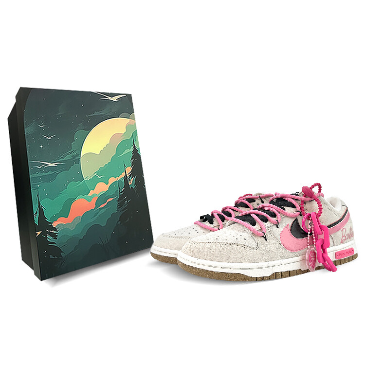 

Кроссовки Nike Dunk Skateboard Shoes Women's Low-Top Pink Black