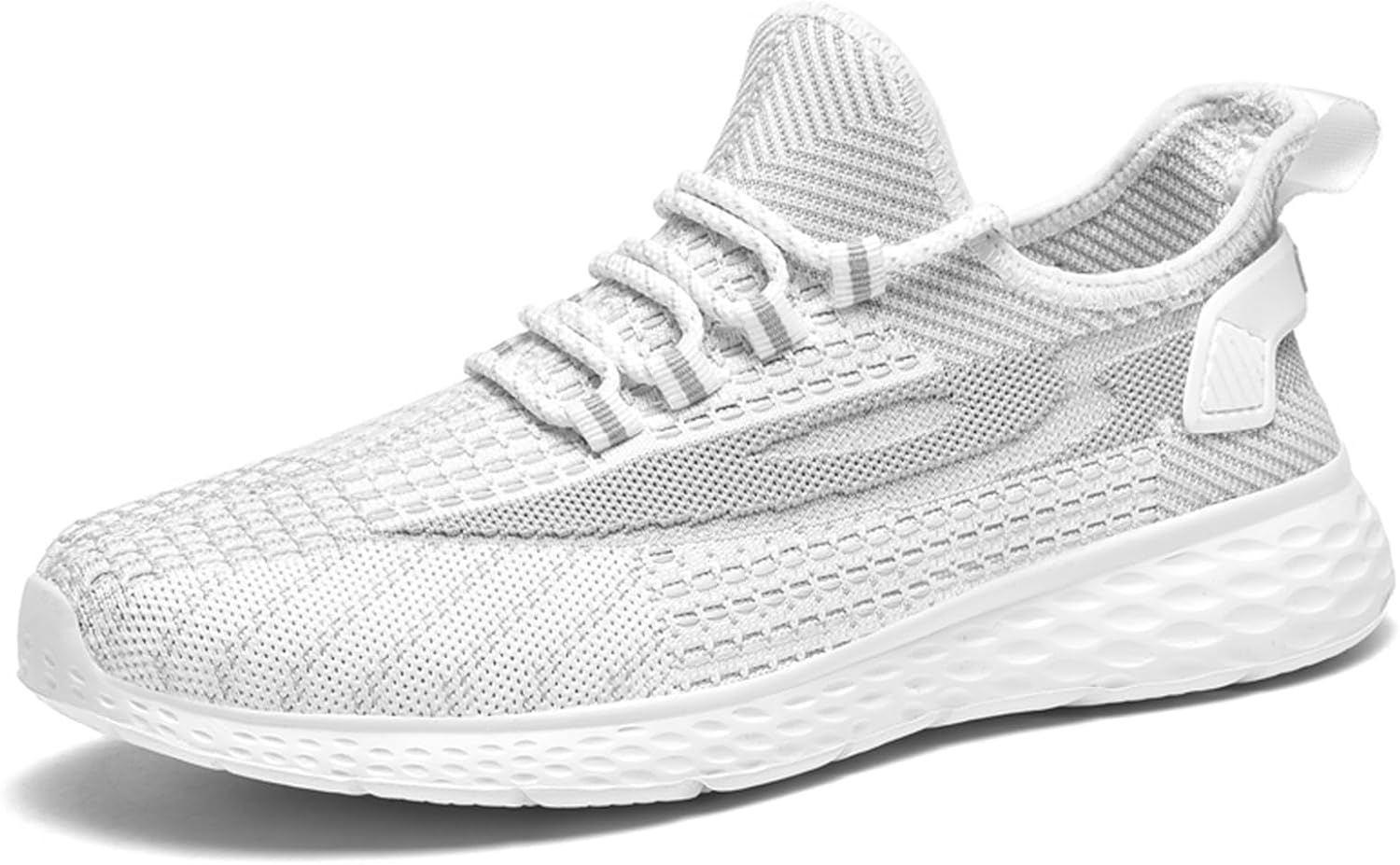 

Мужские кроссовки для бега, слипоны для прогулок, легкие, дышащие, с нескользящей мягкой подошвой, повседневные тренировочные кроссовки Abborora, белый