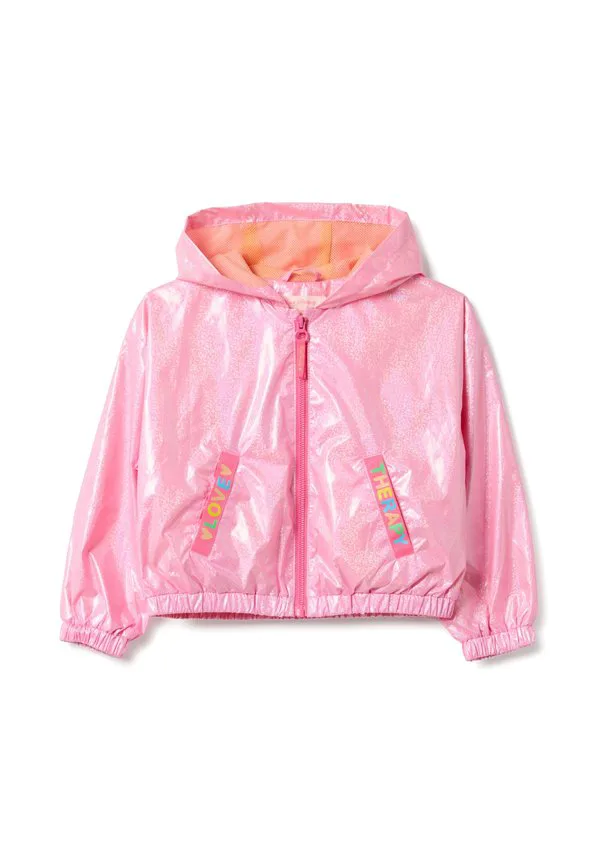 Блестящая легкая куртка с капюшоном, стандартного кроя. Ovs, Pastel Pink