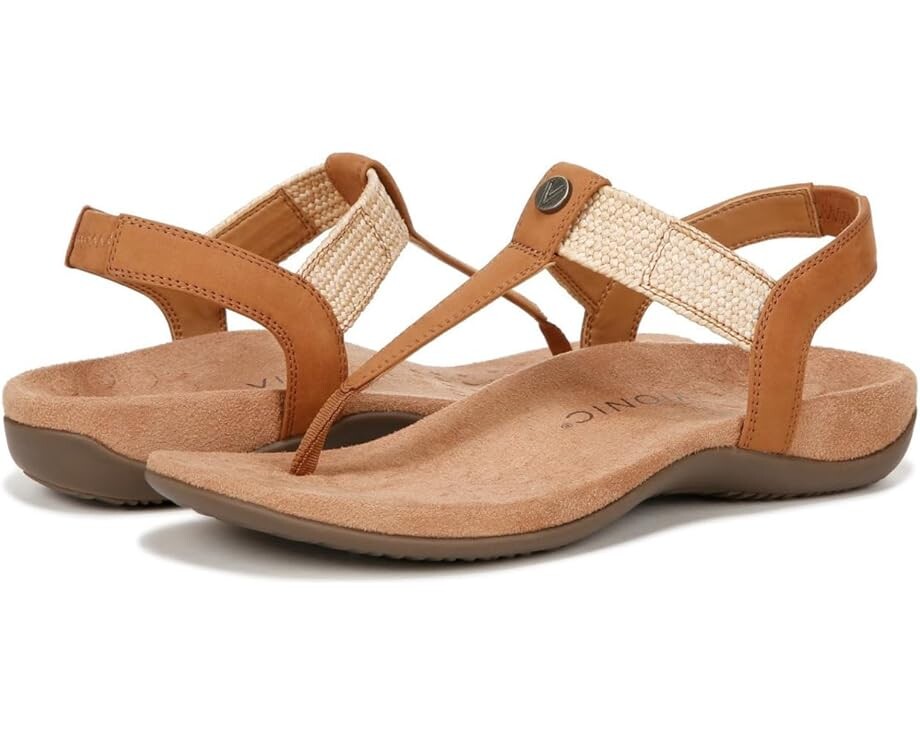 

Сандалии VIONIC Brea, цвет Camel Nubuck Leather