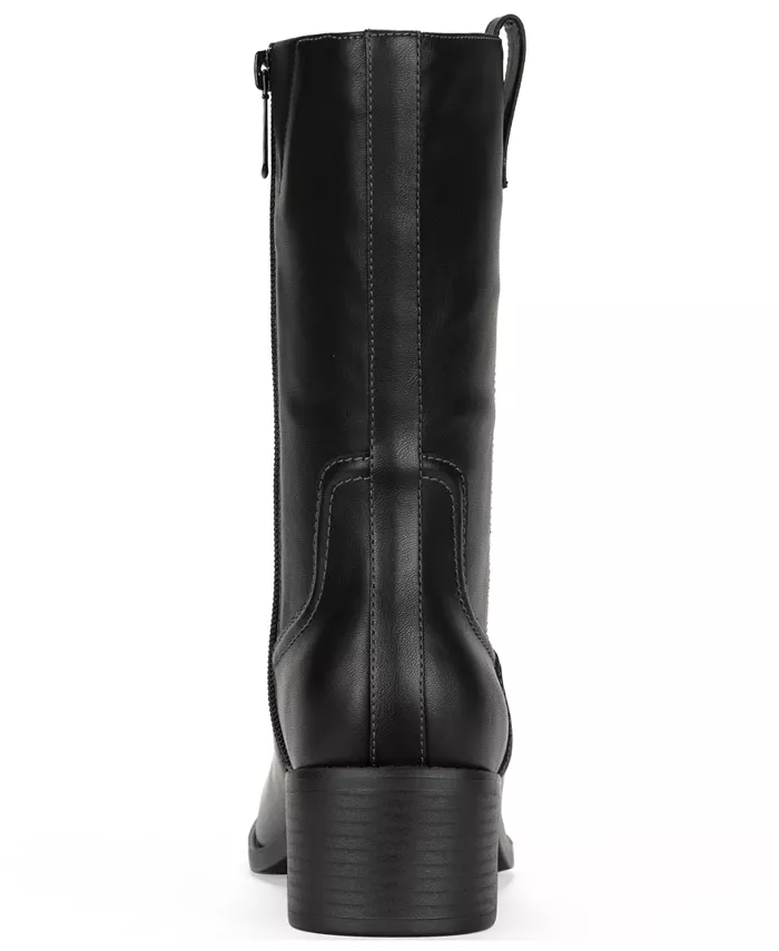 Женские сапоги Inezz Mid Shaft из искусственной кожи Style & Co, черный — фото 3