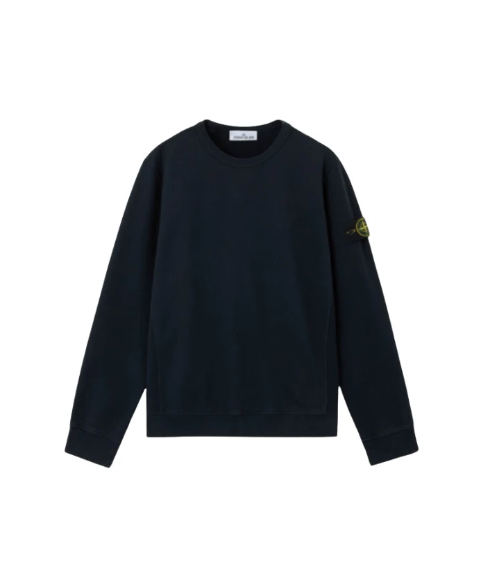 

Темно-Синяя толстовка с круглым вырезом Stone Island, синий