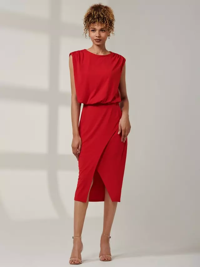 

Платье Jolie Moi Kira Draped Bodycon, красный