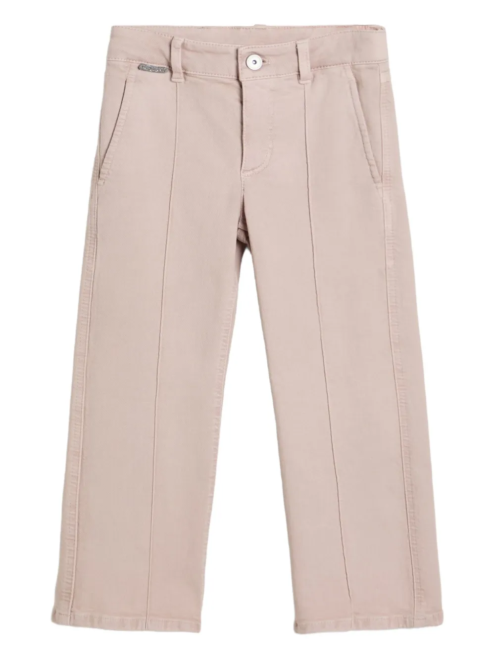

Брюки со швами Brunello Cucinelli Kids, розовый