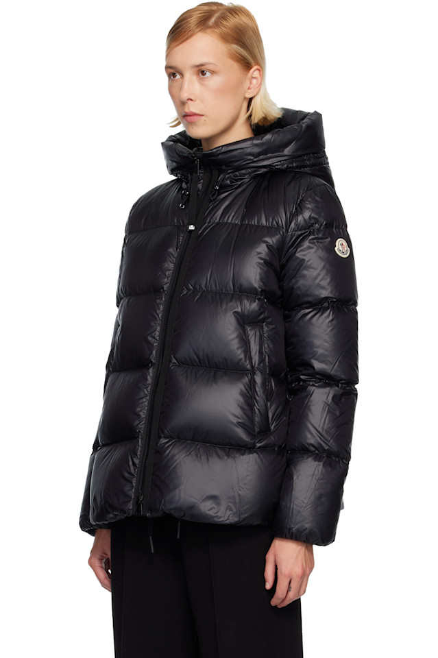 Пуховая куртка с капюшоном Serittes Moncler, черный — фото 4