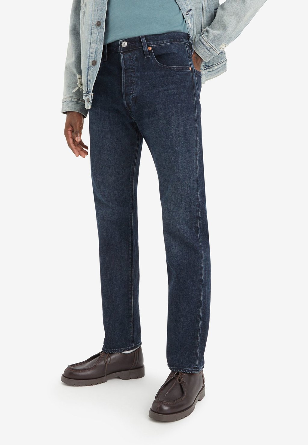 

Джинсы прямого кроя 501® ORIGINAL Levi's®, темно-синий деним