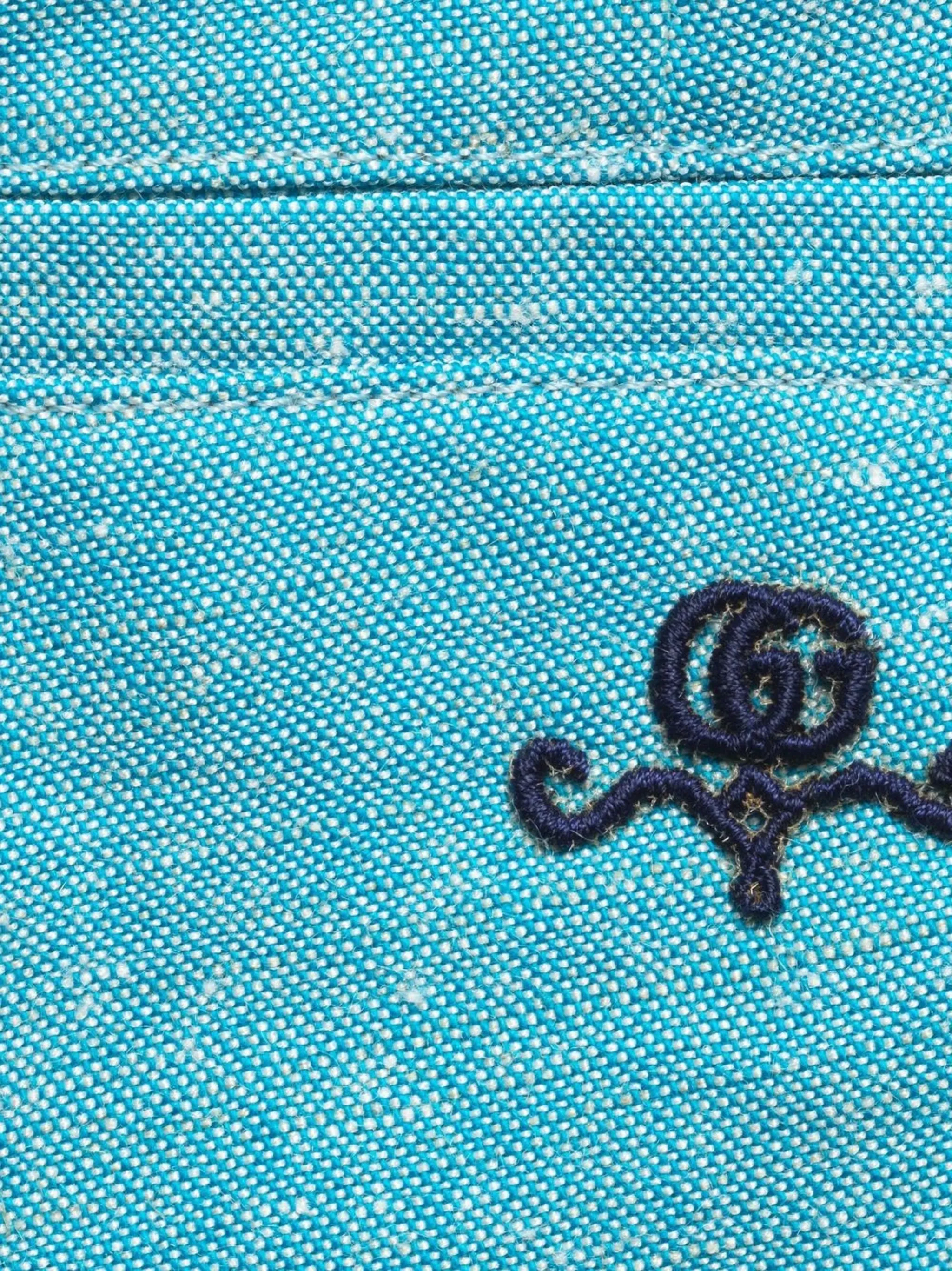 Брюки Double G из канваса Gucci Kids, синий — фото 3