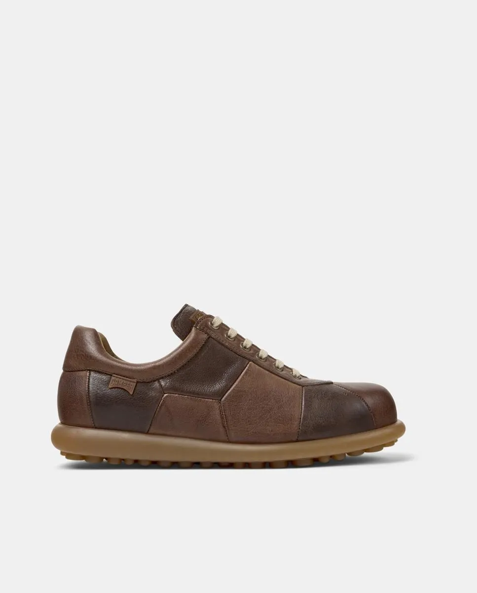 

Мужские кроссовки Pelotas Ariel Hella Twins на шнуровке из кожи Camper, коричневый