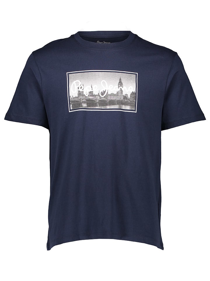 

Футболка Pepe Jeans, темно-синий