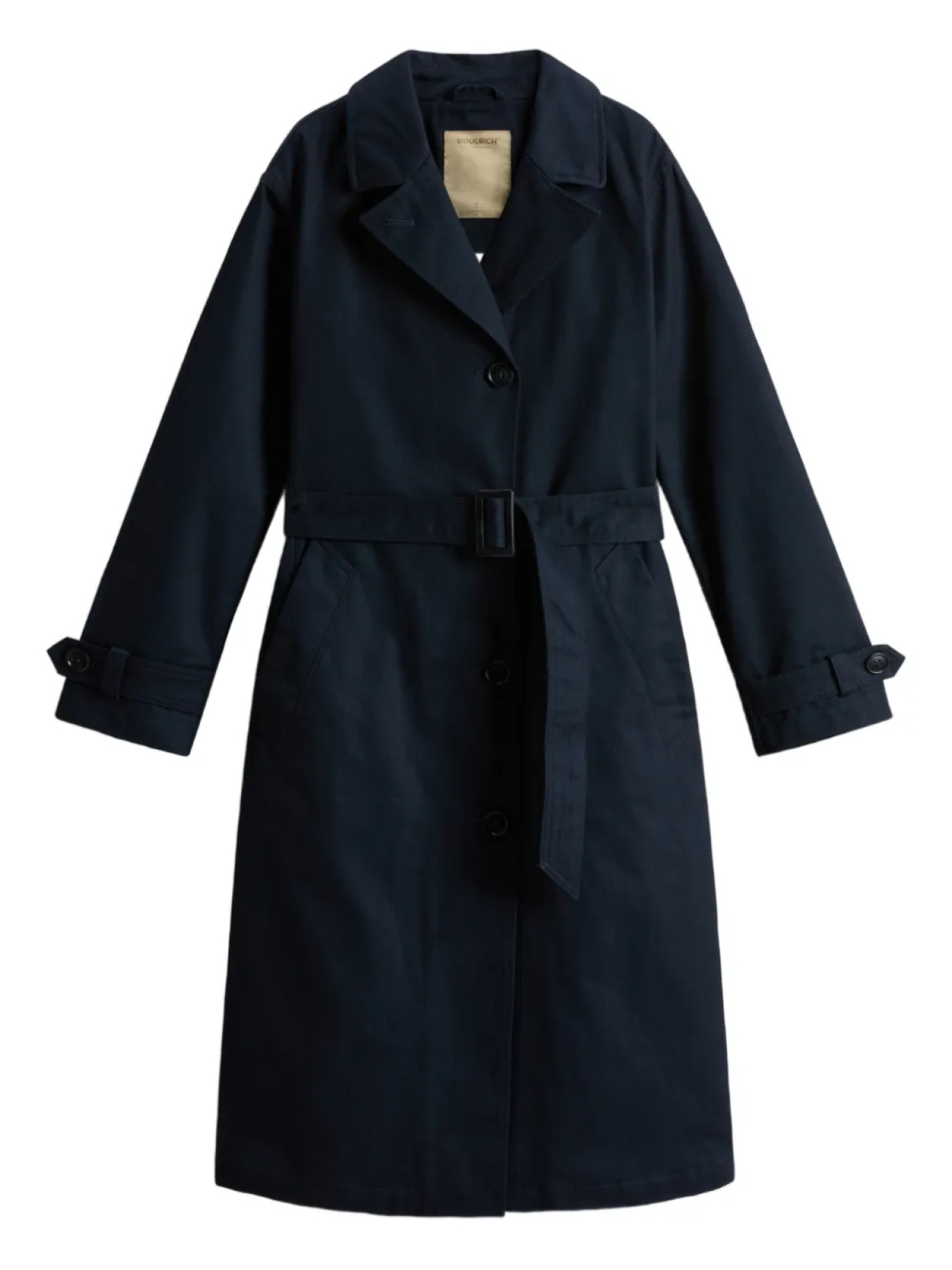 

Хлопковый тренчкот Woolrich, синий