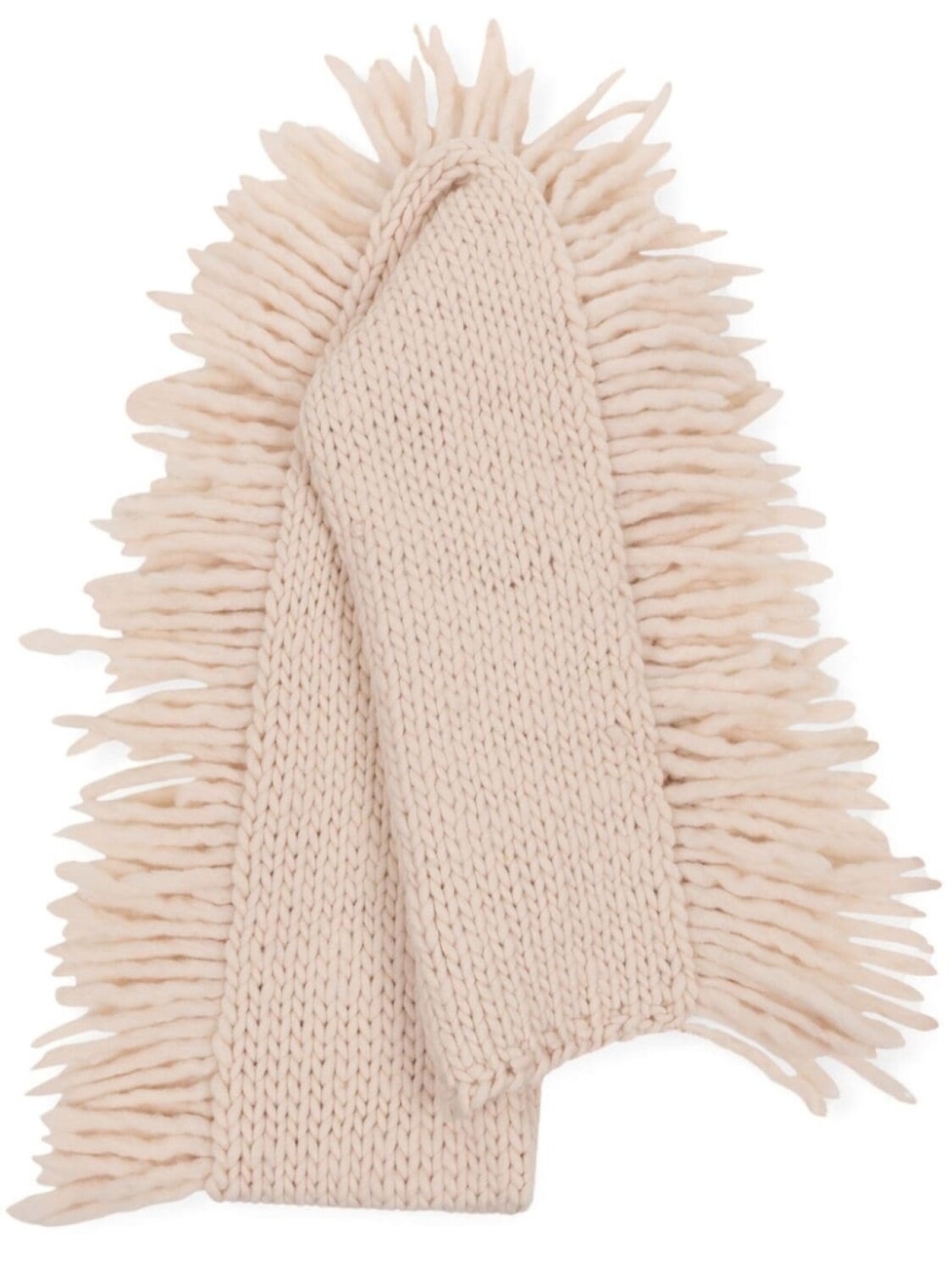 

DRIES VAN NOTEN шерстяной шарф с бахромой, розовый
