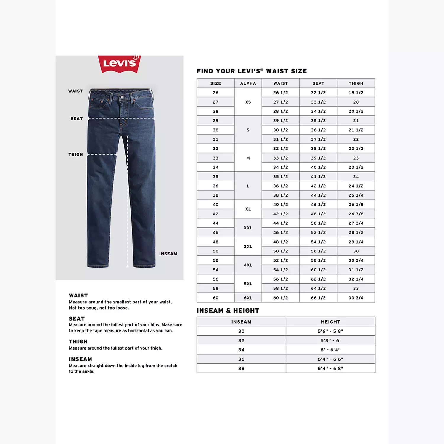

Джинсы мужские Levi's 501, черный