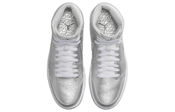 Кроссовки Air Jordan 1 High Golf 'Giving', цвет silver — фото 4
