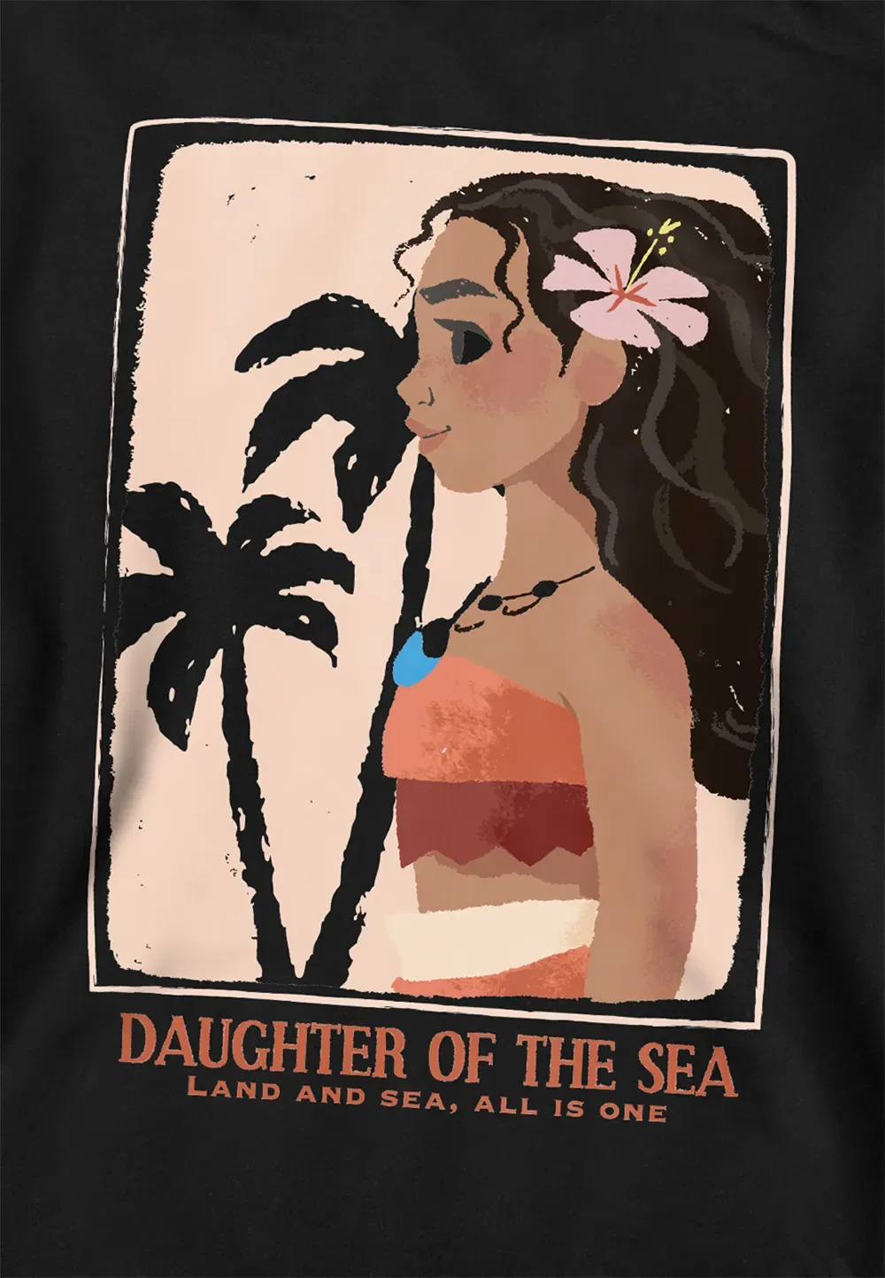 Детский худи Disney Daughter Of The Sea, черный, черный — фото 2