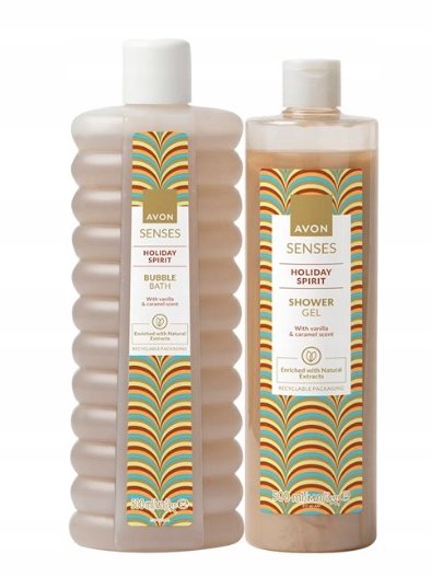 

Набор косметики AVON Senses Holiday Spirit Жидкость 500 мл + Гель 500 мл Inna marka