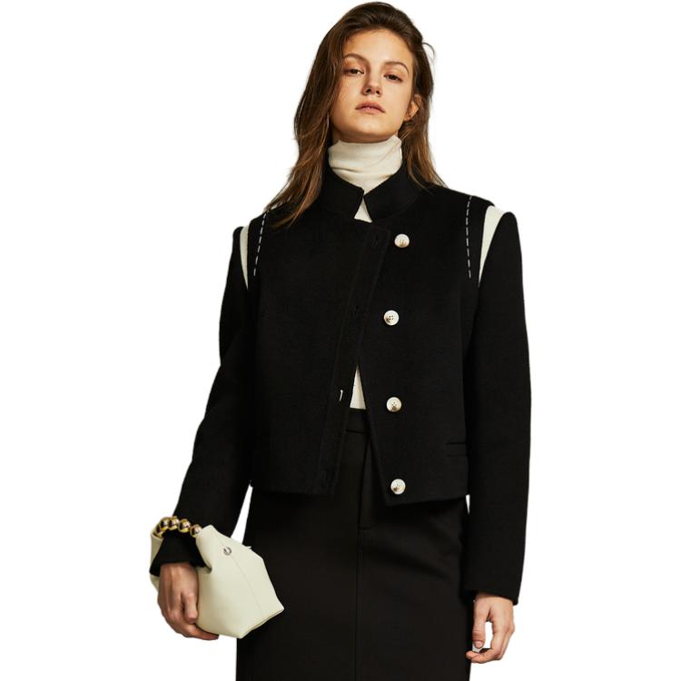 

ELLE Куртка женская Black Stand Collar Moderate Others