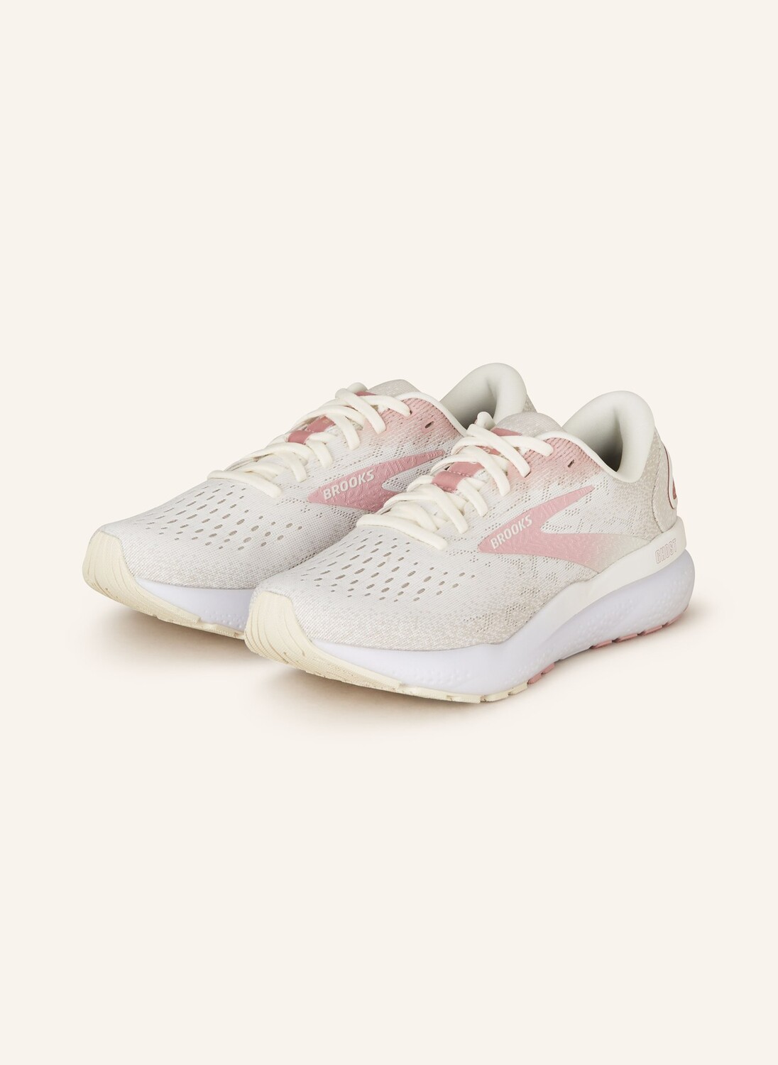 

Кроссовки призрак 16 BROOKS, белый/розовый