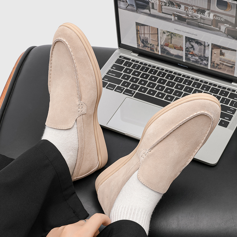 PAVEA Мужские повседневные кроссовки низкие сине-бежевые, цвет Beige — фото 3