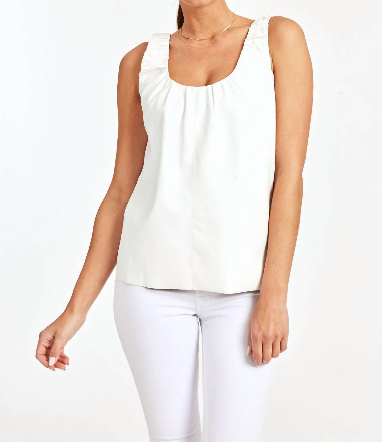 

Кожаная майка Living In White DOLCE CABO