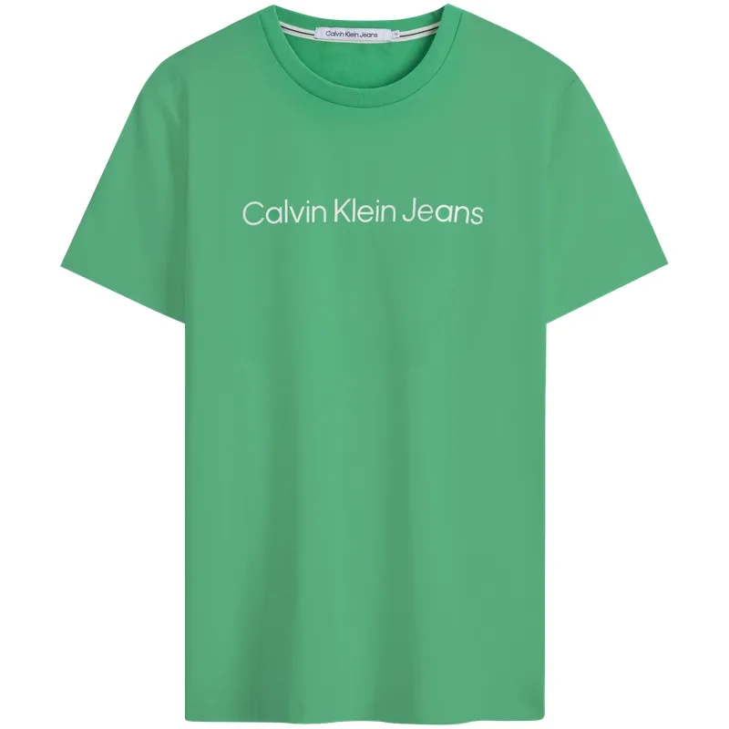 Футболка унисекс с круглым вырезом и прямым кроем Calvin Klein, L1C-Mint Green