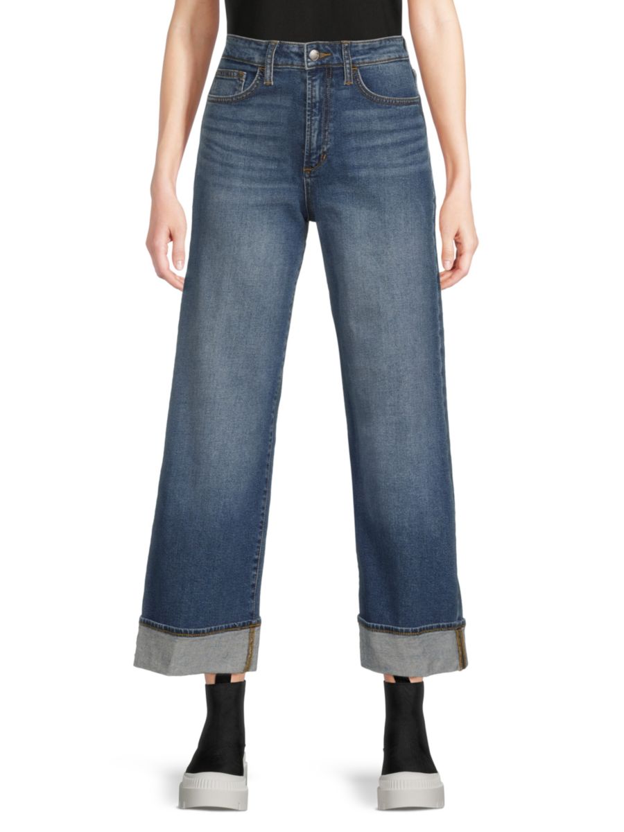 

Джинсы с широкими штанинами и манжетами Joe's Jeans, цвет Panama