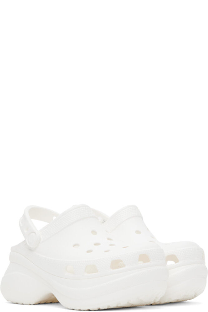 Белые башмаки Bae Crocs — фото 4