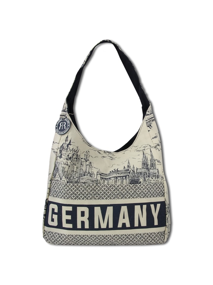 

Наплечная сумка Robin Ruth Schultertasche navy, beige ca. 37cm, Синий, Наплечная сумка Robin Ruth Schultertasche navy, beige ca. 37cm