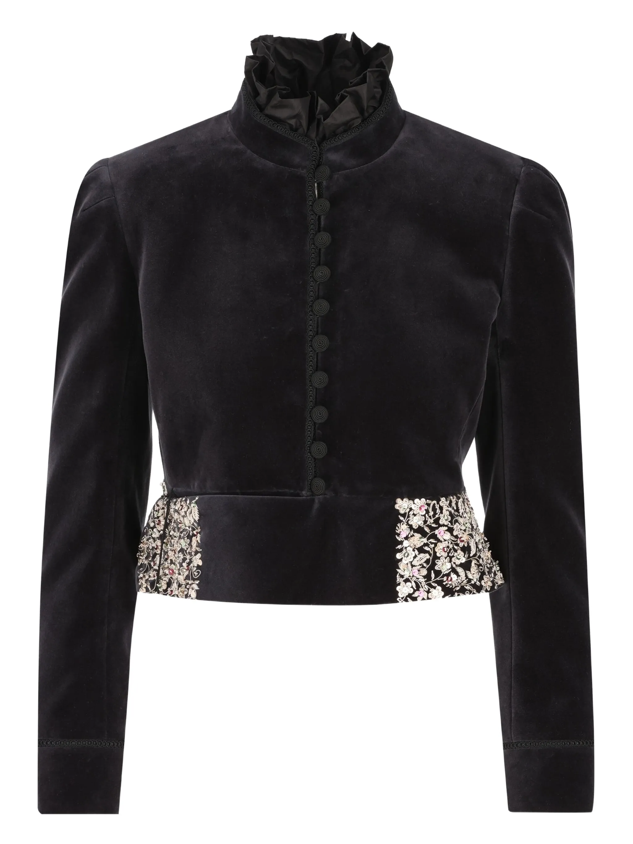 

Кардиган-пальто с цветочной вышивкой Chloé, черный