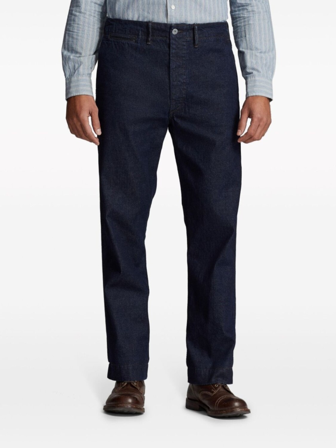 Брюки чинос из денима Ralph Lauren RRL, синий — фото 3