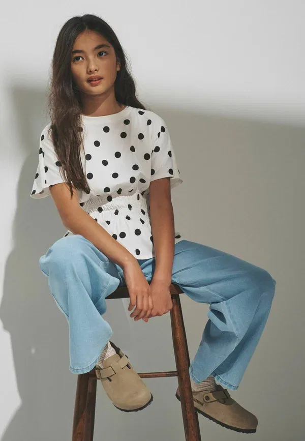 Футболки с эластичным поясом, 3 шт, Regular fit - The Set, Brown, Pink spot, розовый/коричневый — фото 2