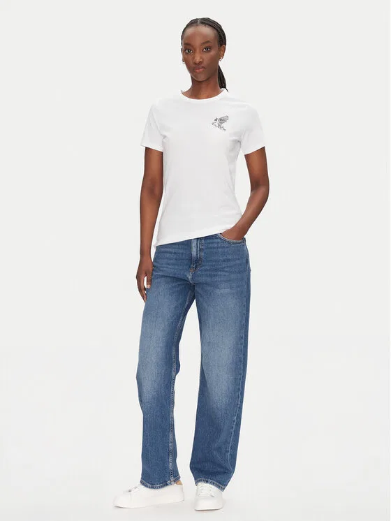 Футболка slim fit C_Elogo_21 Boss, белый — фото 2