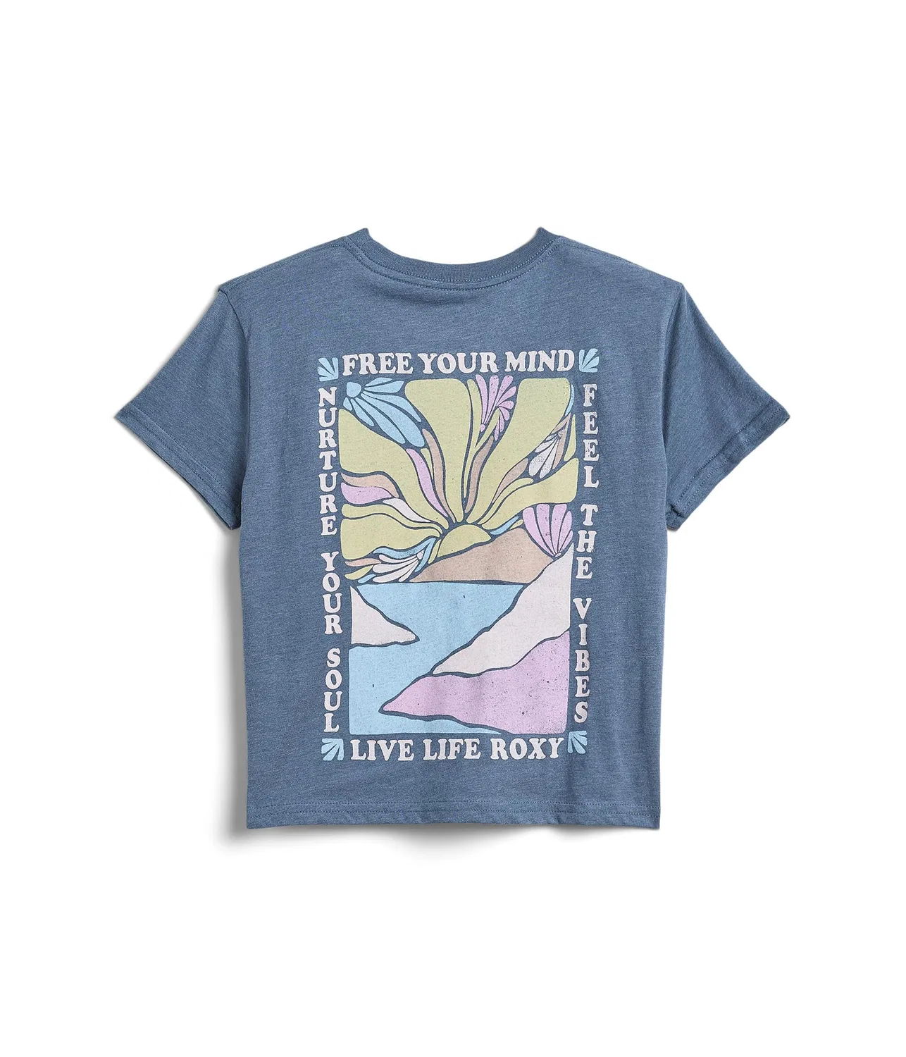 Футболка «Освободи свой разум» (для детей постарше) Roxy Kids, Vintage Indigo Heather — фото 2