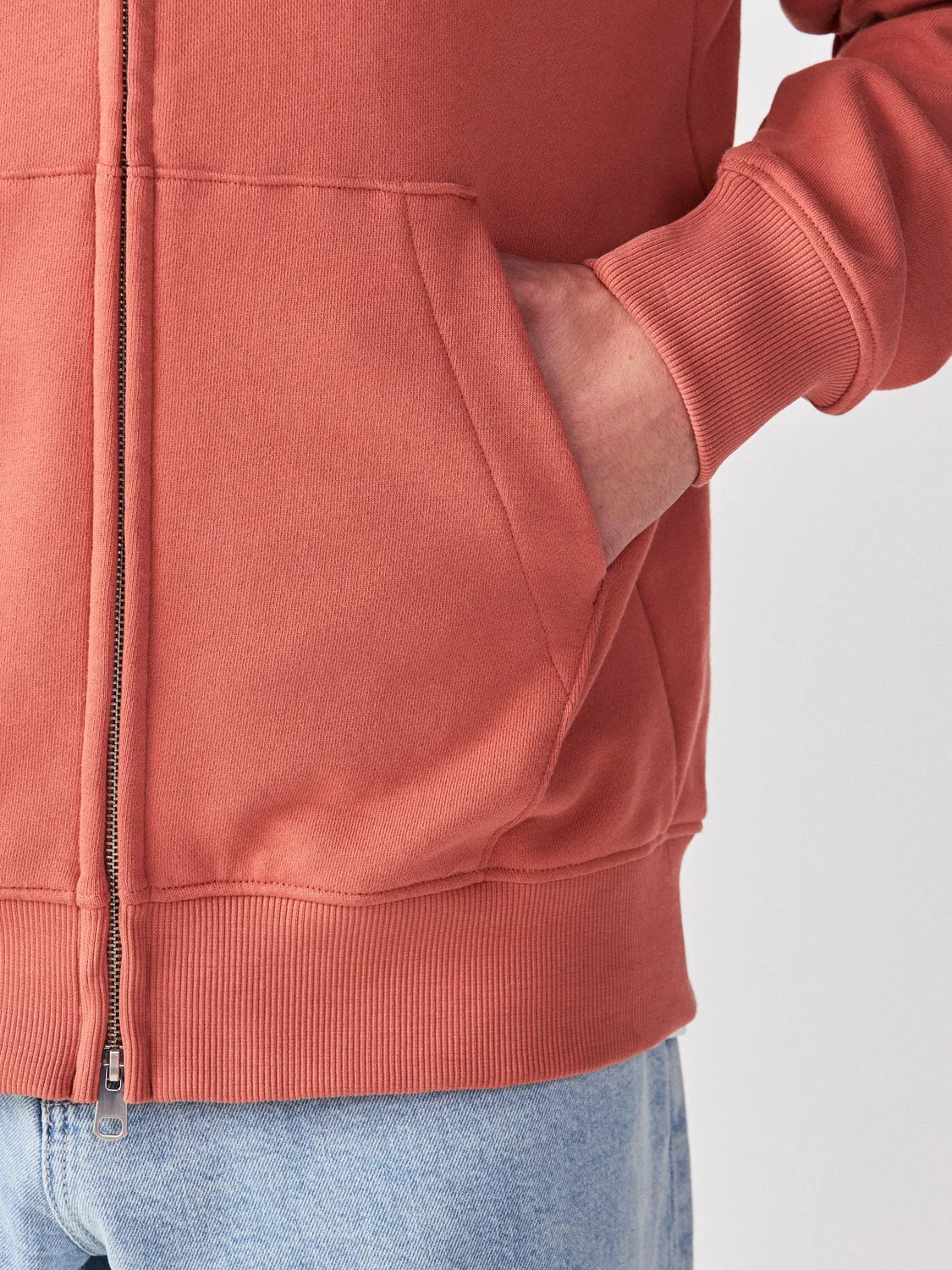 Худи Lightweight Jersey Zip Through Next, Light Orange — фото 4